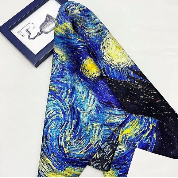 Starry Night Silky Scarf main image 4